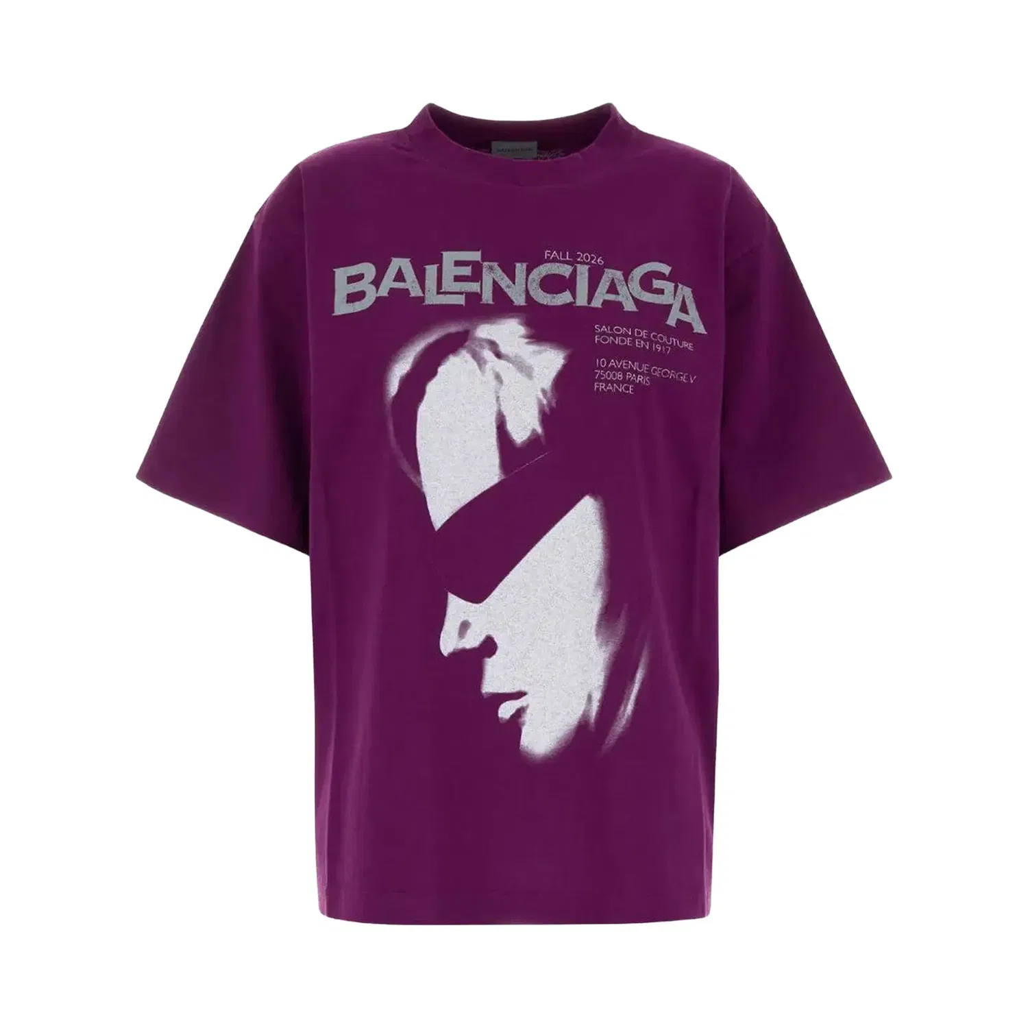 Футболка Balenciaga размера L, фиолетовый