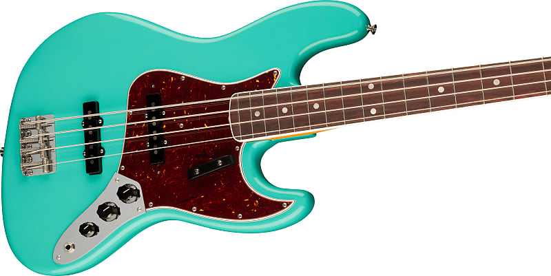 

Fender American Vintage II 1966 Jazz Bass, накладка на гриф из палисандра, зеленая морская пена 0190170849