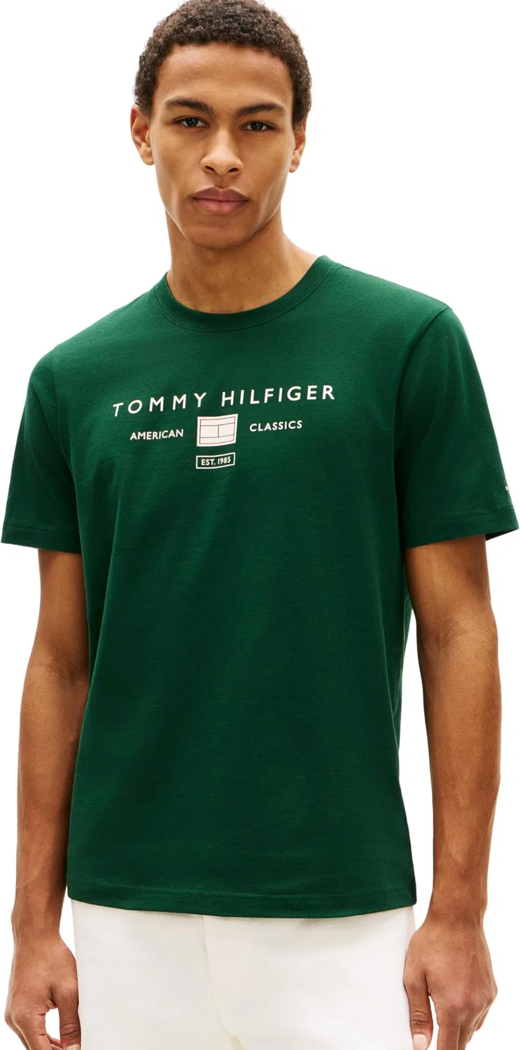 Мужская футболка с принтом Art Tommy Hilfiger, Green (Nocturnal Green)