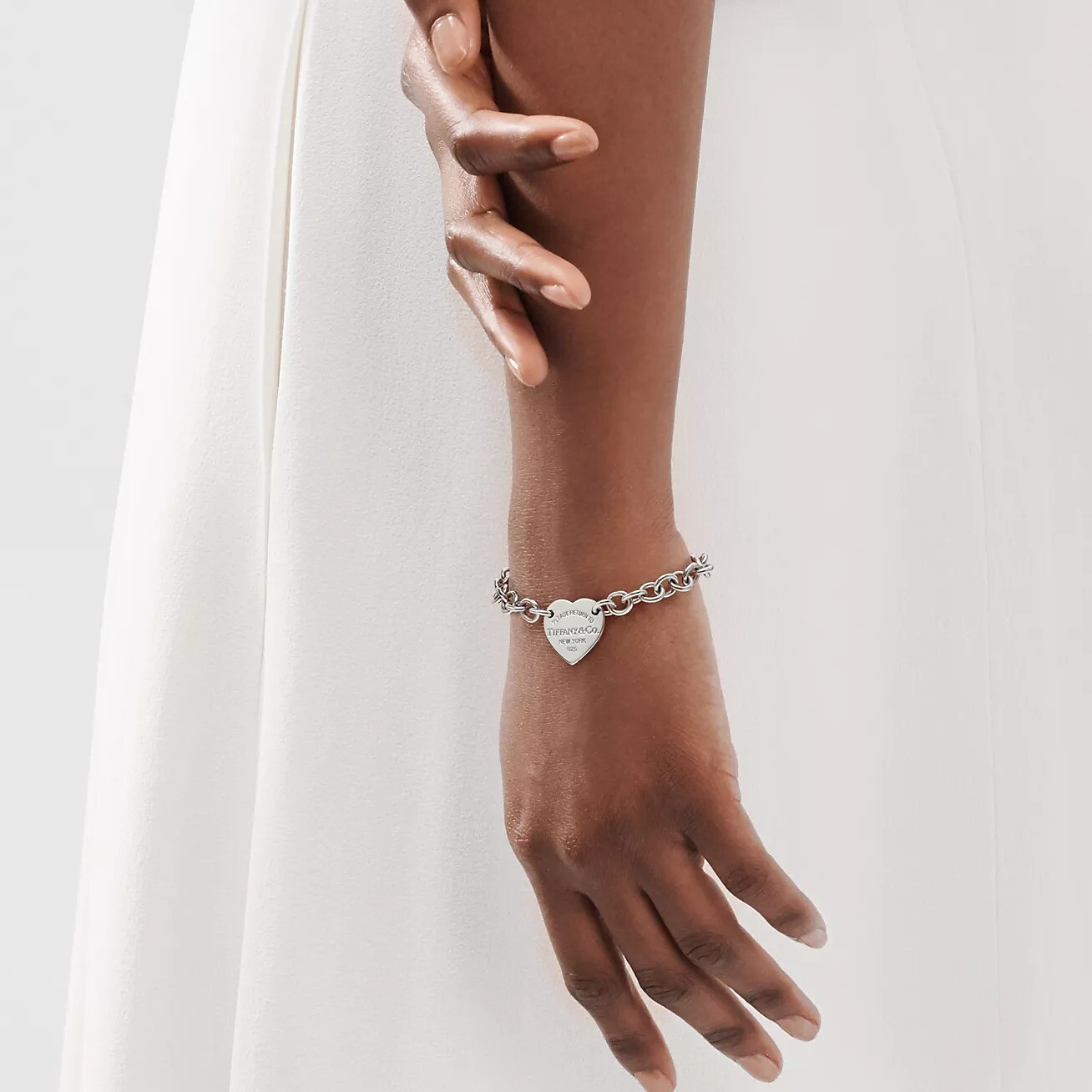 Браслет Tiffany & Co. Return to Tiffany Heart Tag, серебро — фото 4