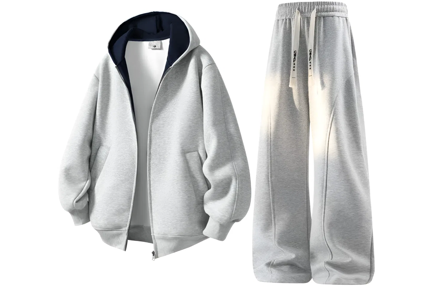 Детский комплект толстовки с капюшоном Heather Gray GWAF, Heather Gray