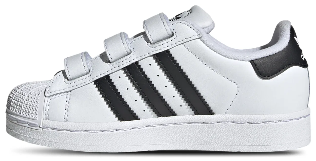 Кроссовки для мальчиков Superstar Adidas, цвет White/Black/White — фото 2