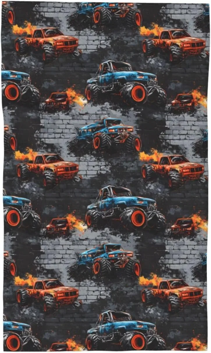Мочалка для лица из микрофибры, Cool Truck Graffiti Print, GVYGVY, 69,5x40,6 см