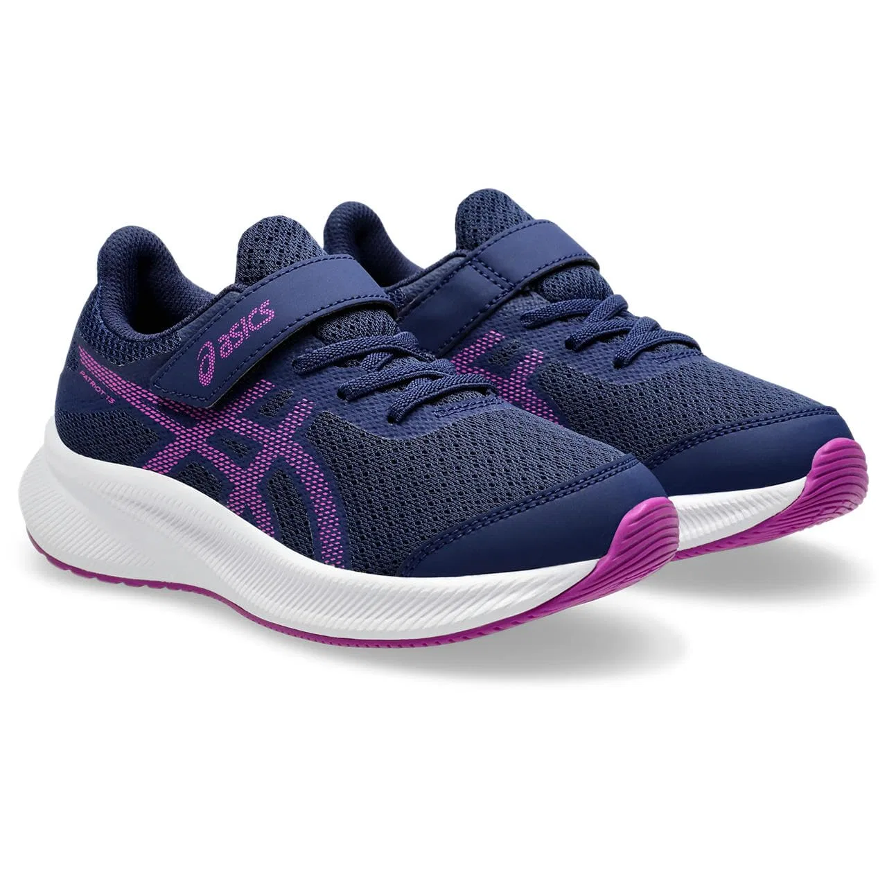 Детские кроссовки для мальчиков с застежкой-липучкой Patriot 13 Ps ASICS, Blue