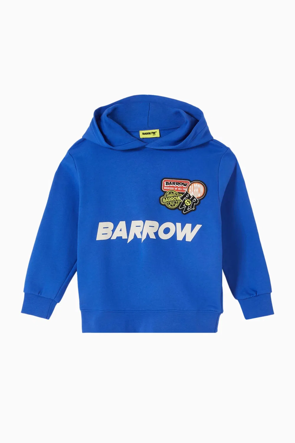 Худи оверсайз из хлопкового флиса Barrow, синий
