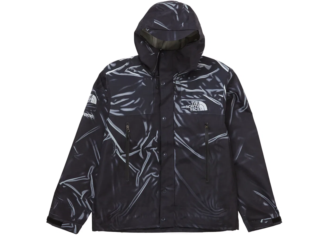 Мужская куртка с принтом Trompe L'oeil Supreme The North Face, Black