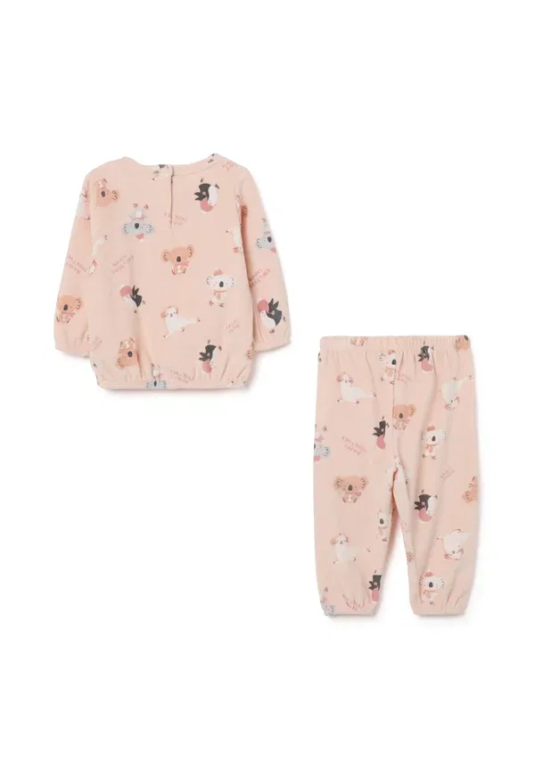 Комплект пижамы с принтом Pyjama set Ovs, Beige, бежевый — фото 2