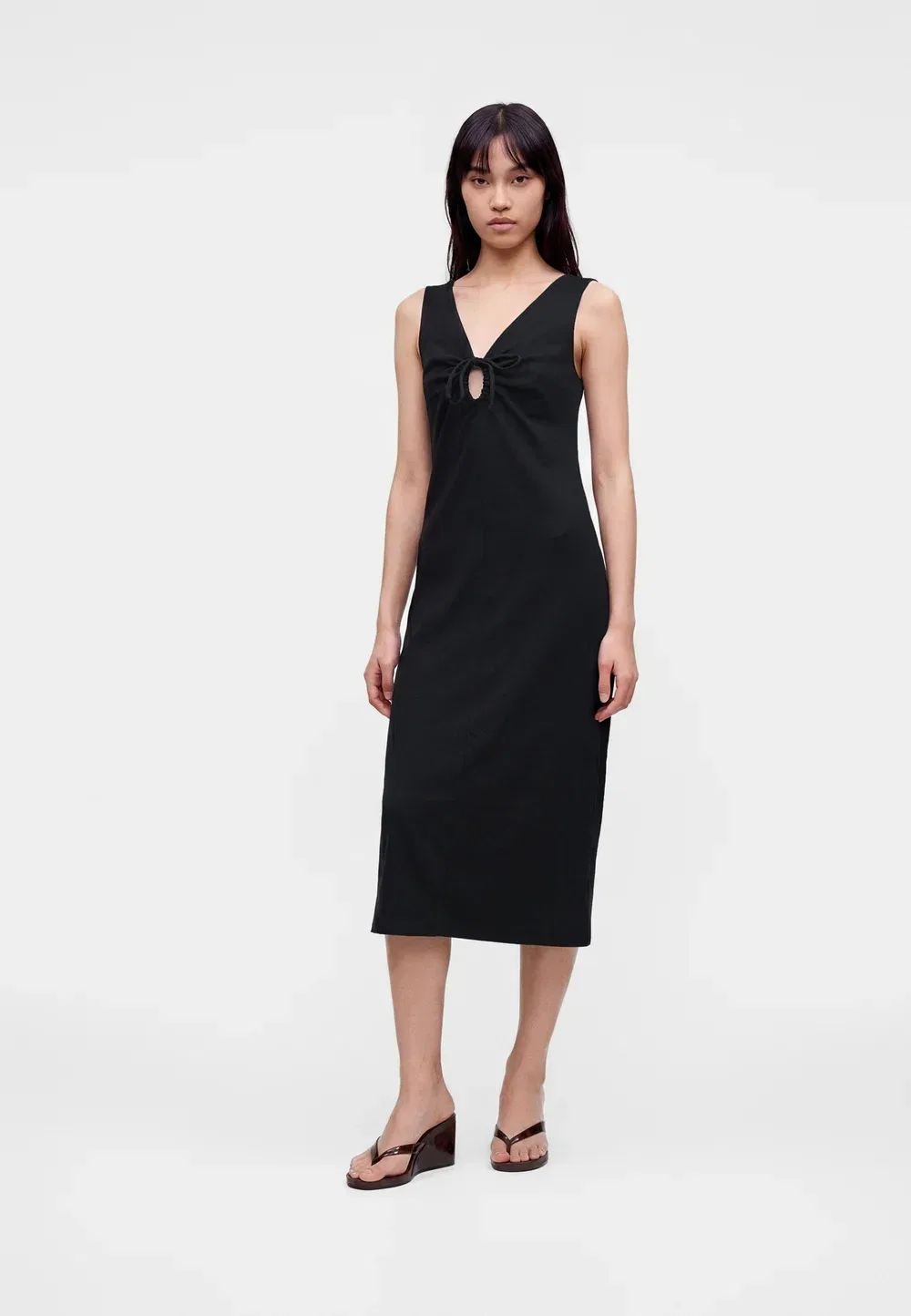 Платье миди June - трикотажное платье Gap, True Black