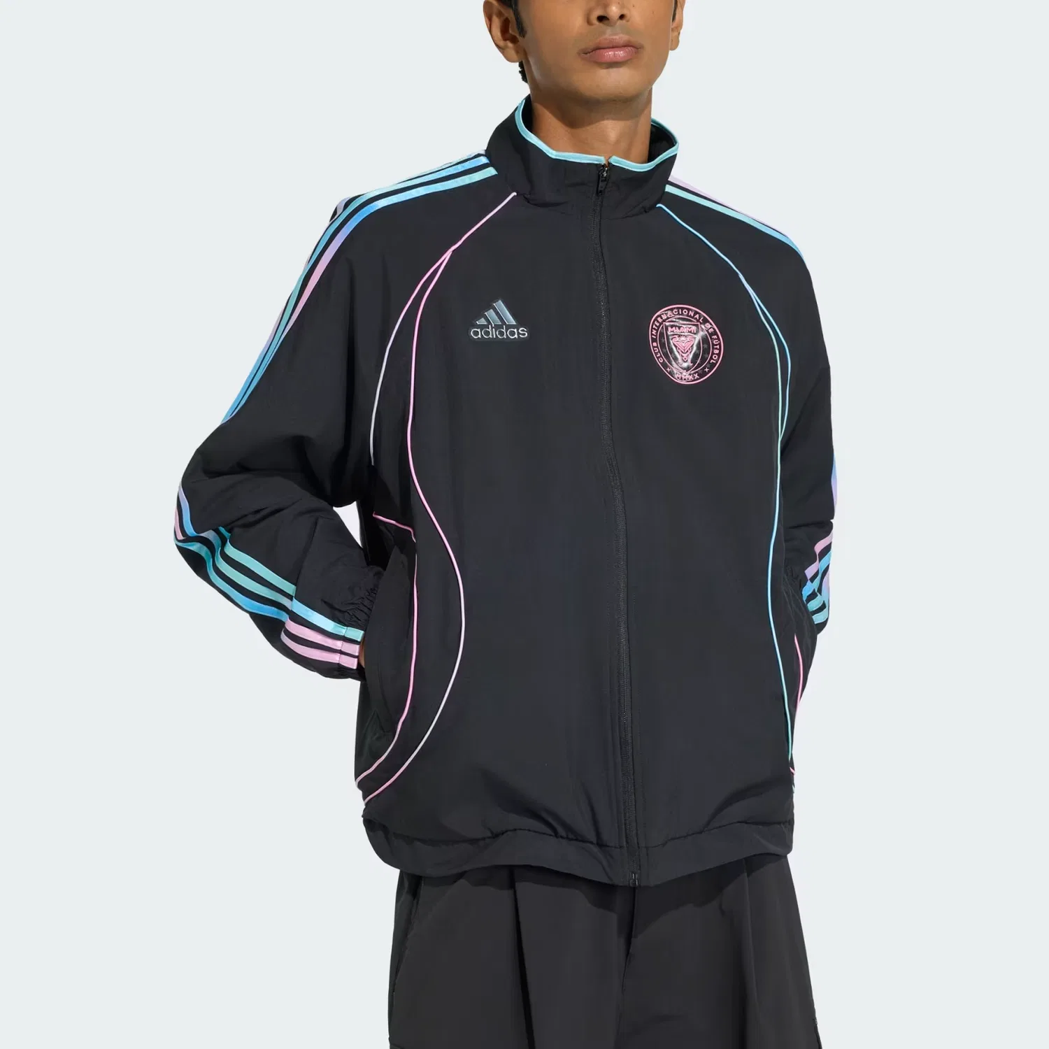 Куртка Audi TEAM Revolut F1 INTER MIAMI TRACK TOP, Adidas, Black/Multicolor — фото 3