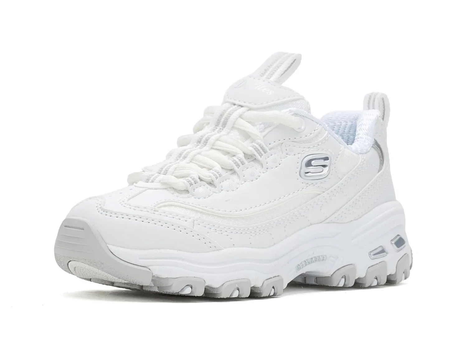 Кроссовки D'Lites 304155L (для маленьких и больших детей) Skechers Kids, White/Silver