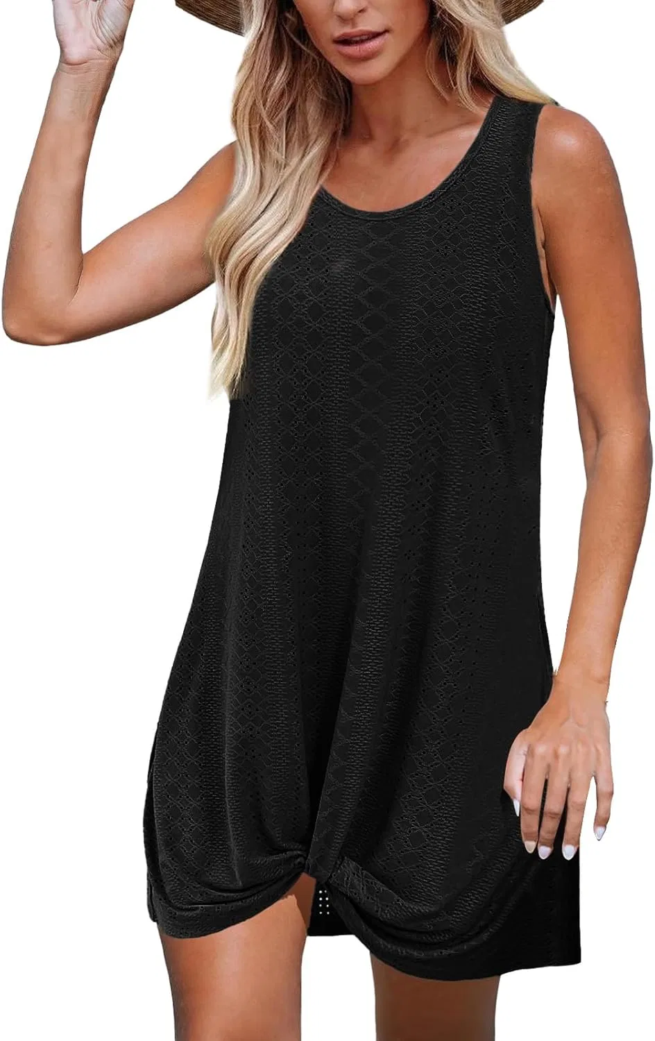 Женское платье миди с вырезами Swimsuit Coverup, Black