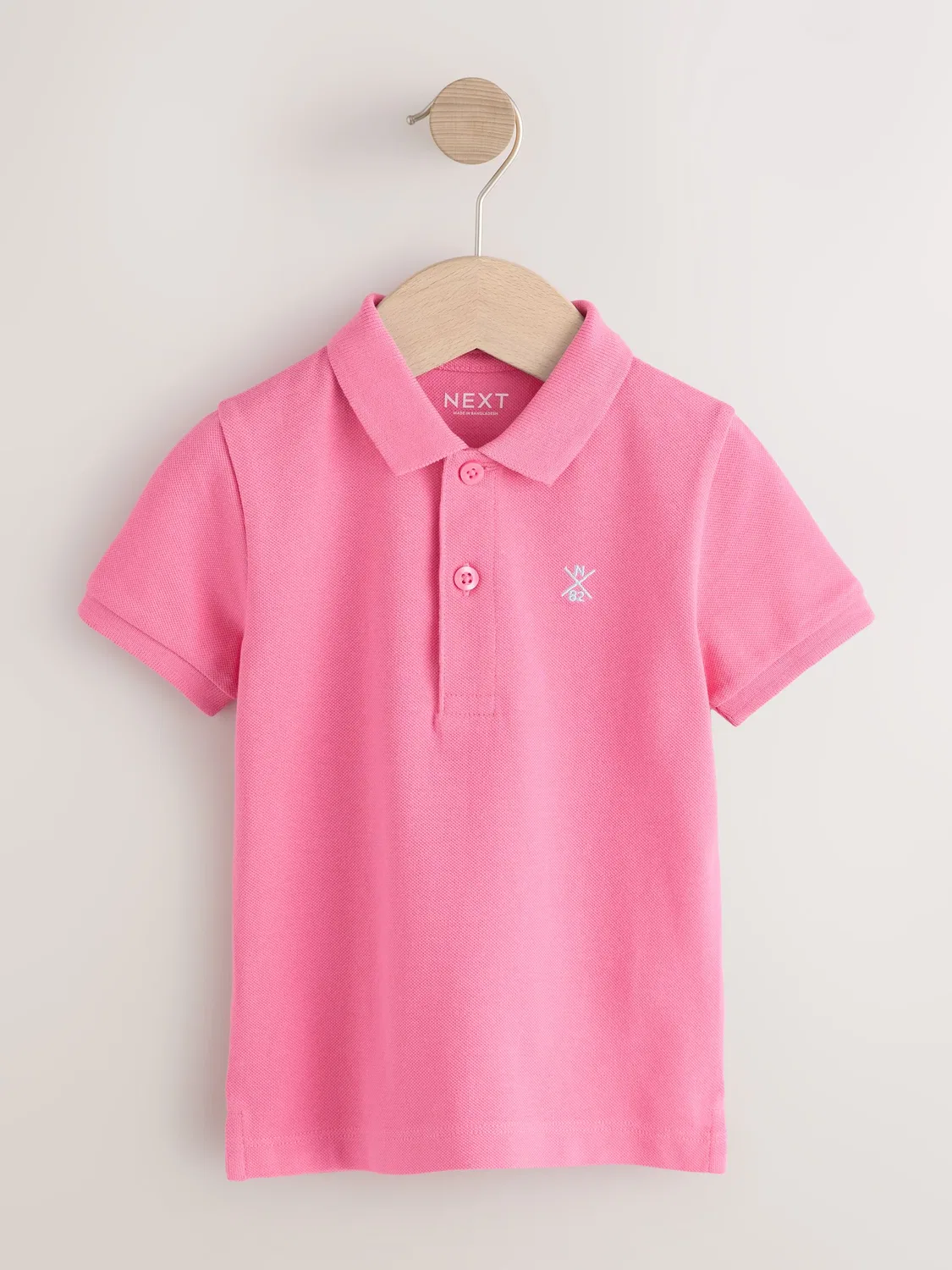 Поло с коротким рукавом Next Bright Pink