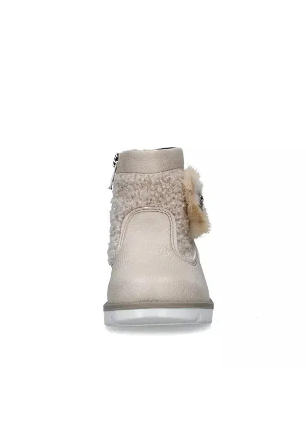 Ботинки с цветочной аппликацией Baby shoes Primigi, бежевый — фото 3