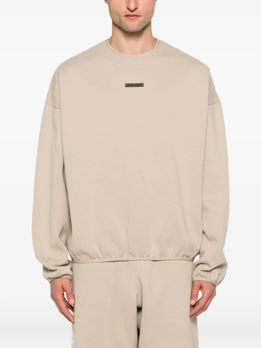 Толстовка с логотипом FEAR OF GOD ESSENTIALS, нейтральный — фото 3