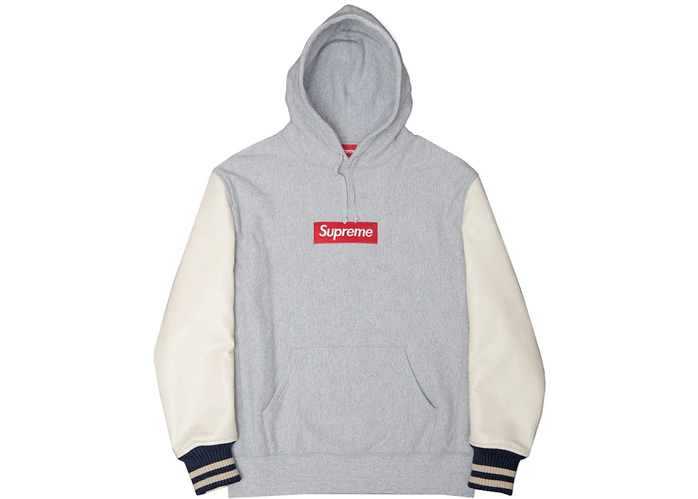 Мужская худи с принтом Junya Watanabe CdG Man Customized Box Logo Supreme, Grey