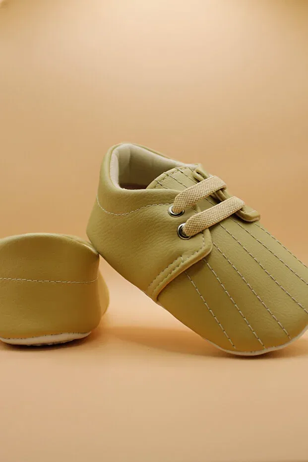 Детские туфли для мальчиков с принтом Bebluxbaby, Tan Color — фото 3