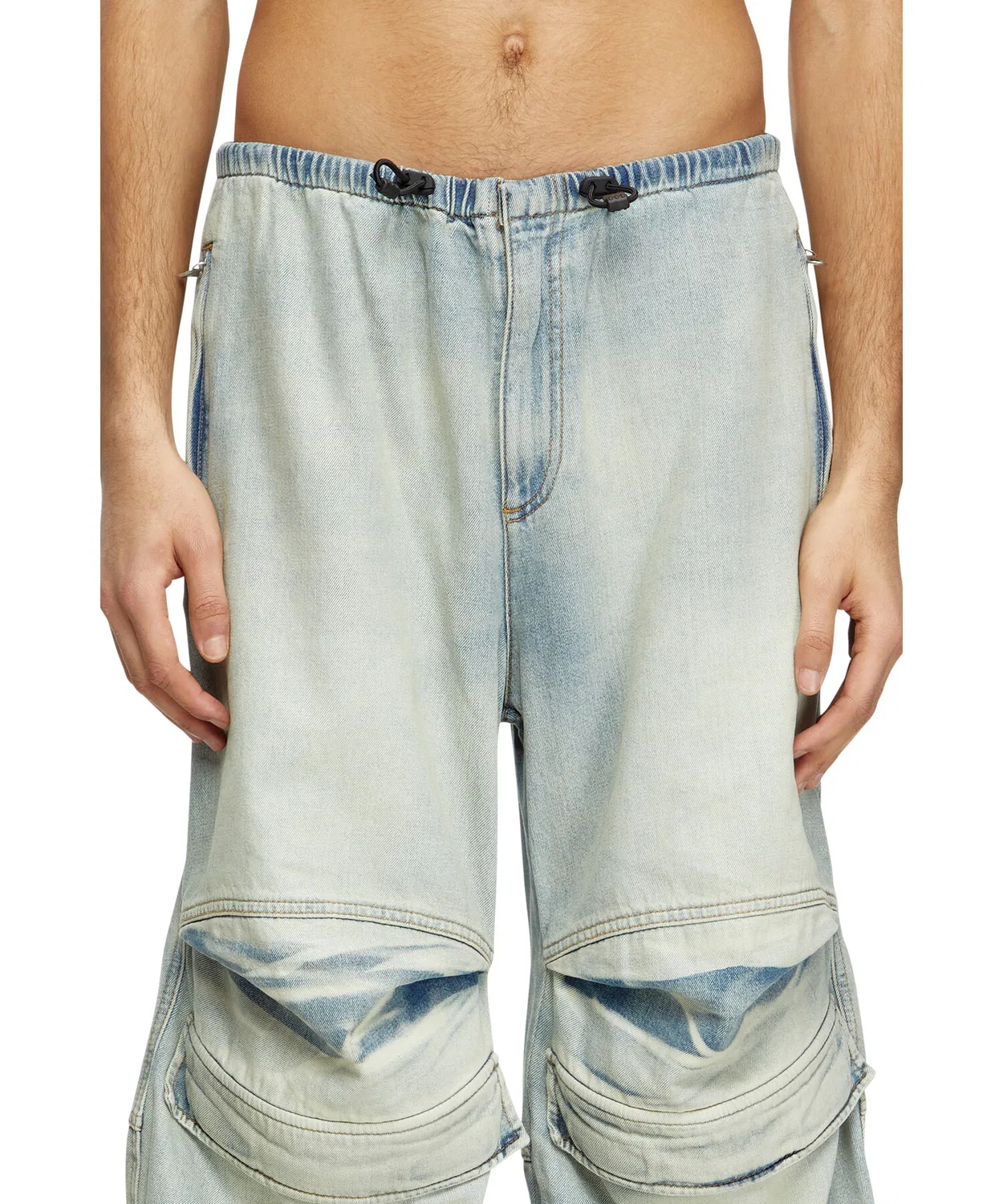 Мужские джинсовые шорты с карго-карманами D-DAYETZ-SHORT-S DIESEL, Indigo Blue — фото 3