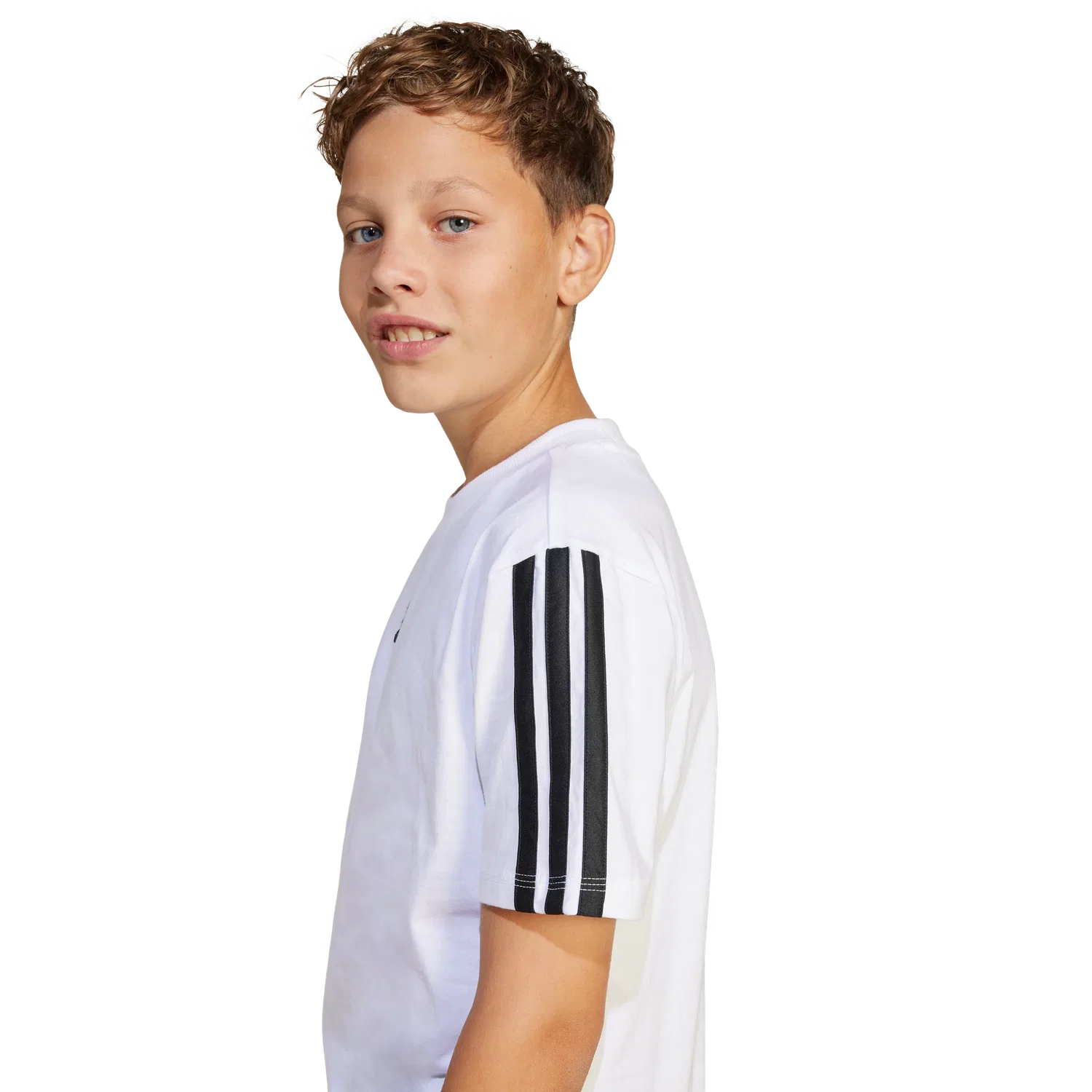 Детская футболка с коротким рукавом Adidas, белый — фото 4