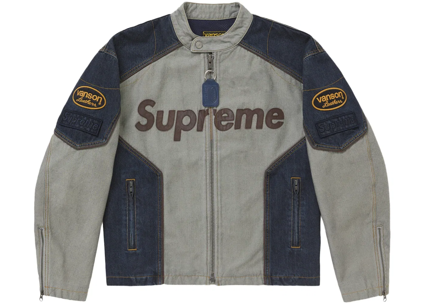 Мужская куртка из кордуры и хлопка с джинсовым оттенком Supreme, Denim