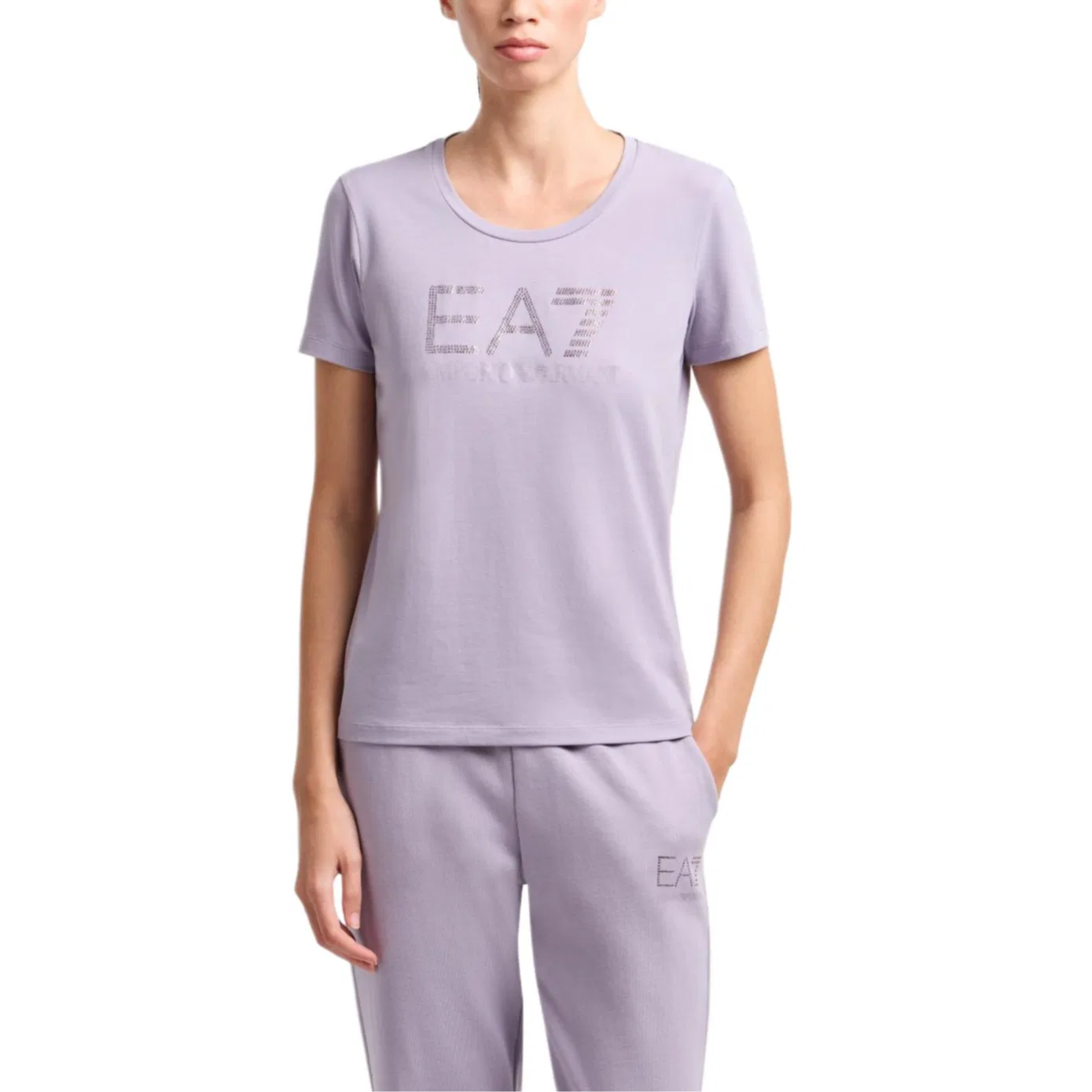 Женская футболка EMPORIO ARMANI, Purple — фото 3