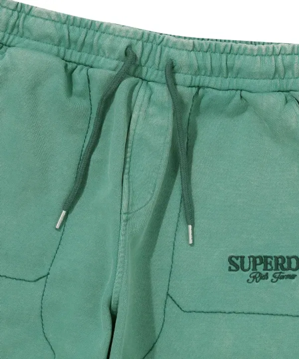 Тренировочные штаны широкие, винтажные, Superdry, зеленый — фото 3