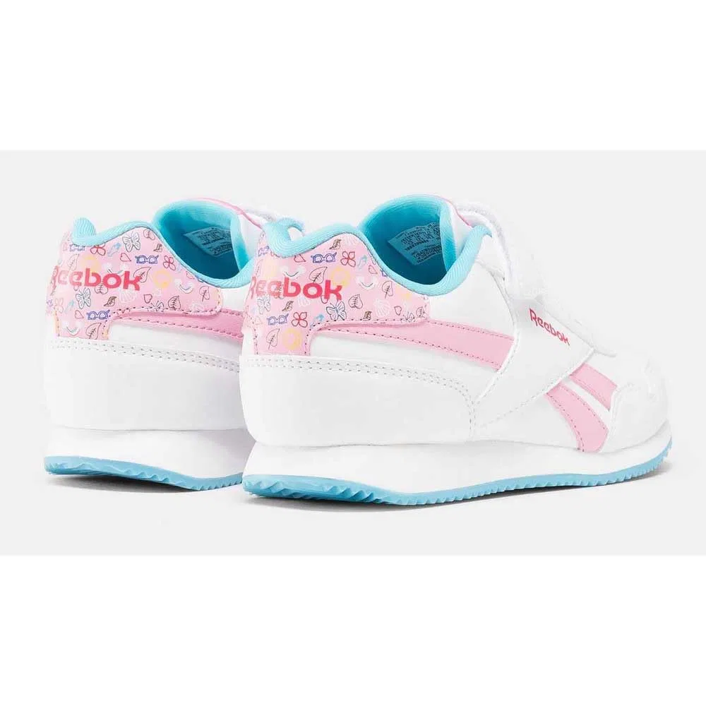 Детские кроссовки для девочек Reebok Royal CL Jog 3.0 1v, White Astroroses Digitalblue — фото 4