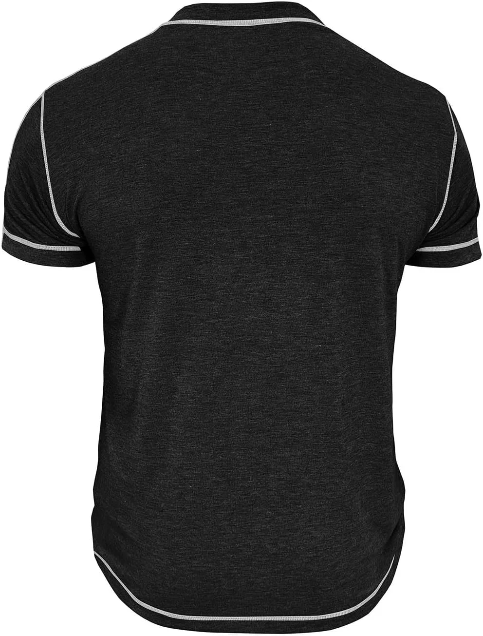 Мужская футболка с длинным рукавом Muscle Henley, Black — фото 4