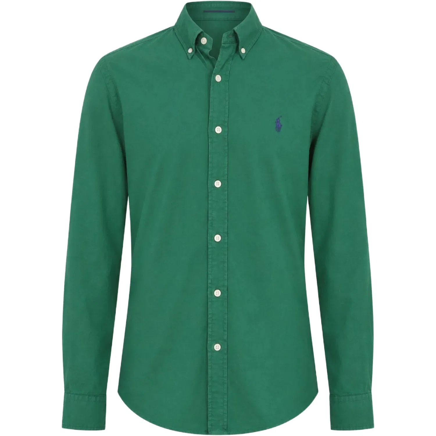 Мужская рубашка с воротником и прямым кроем Green Polo Ralph Lauren