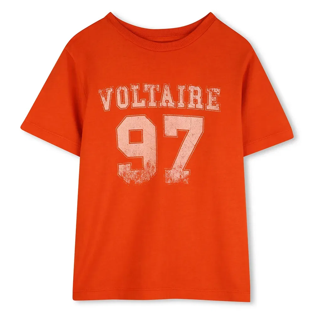 Футболка с коротким рукавом Zadig & Voltaire, оранжевый