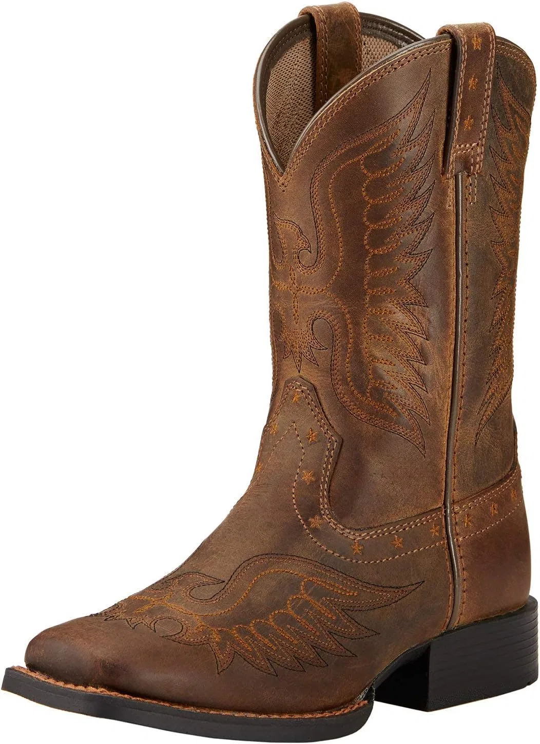 Детские ковбойские сапоги для девочек Western Cowboy Boot, Distressed Brown