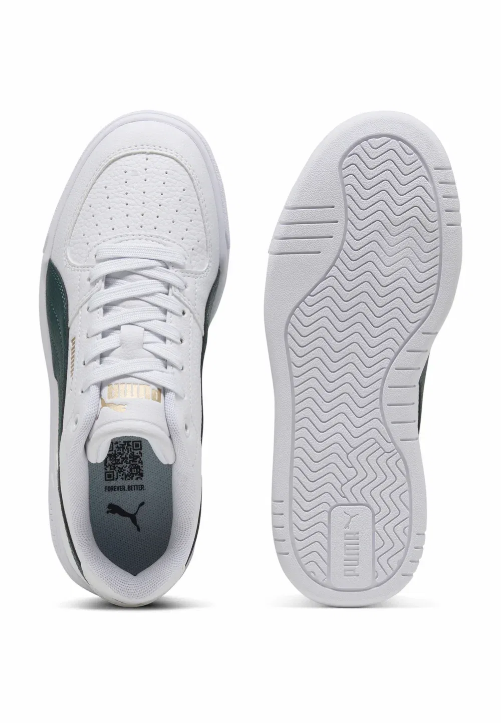 Caven iii jr унисекс - кроссовки Puma, White-Herb Garden- Gold — фото 3