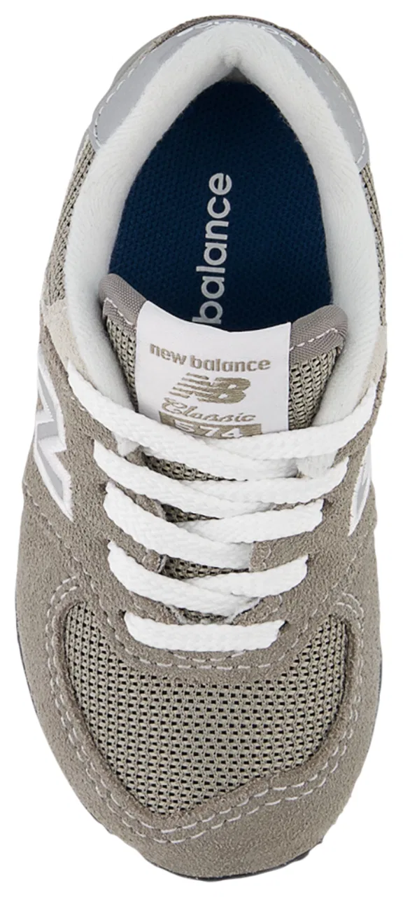 Кроссовки для мальчиков 574 New Balance, серый/белый — фото 3