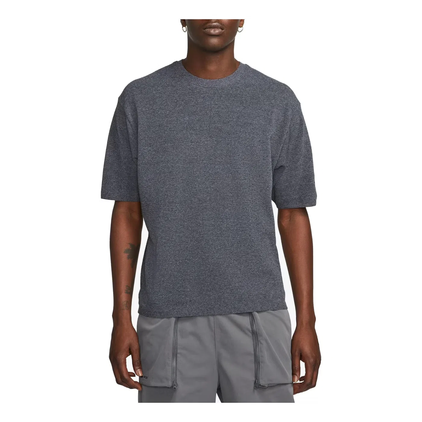 Футболка с принтом Tech Pack Engineered Knit Nike, серая