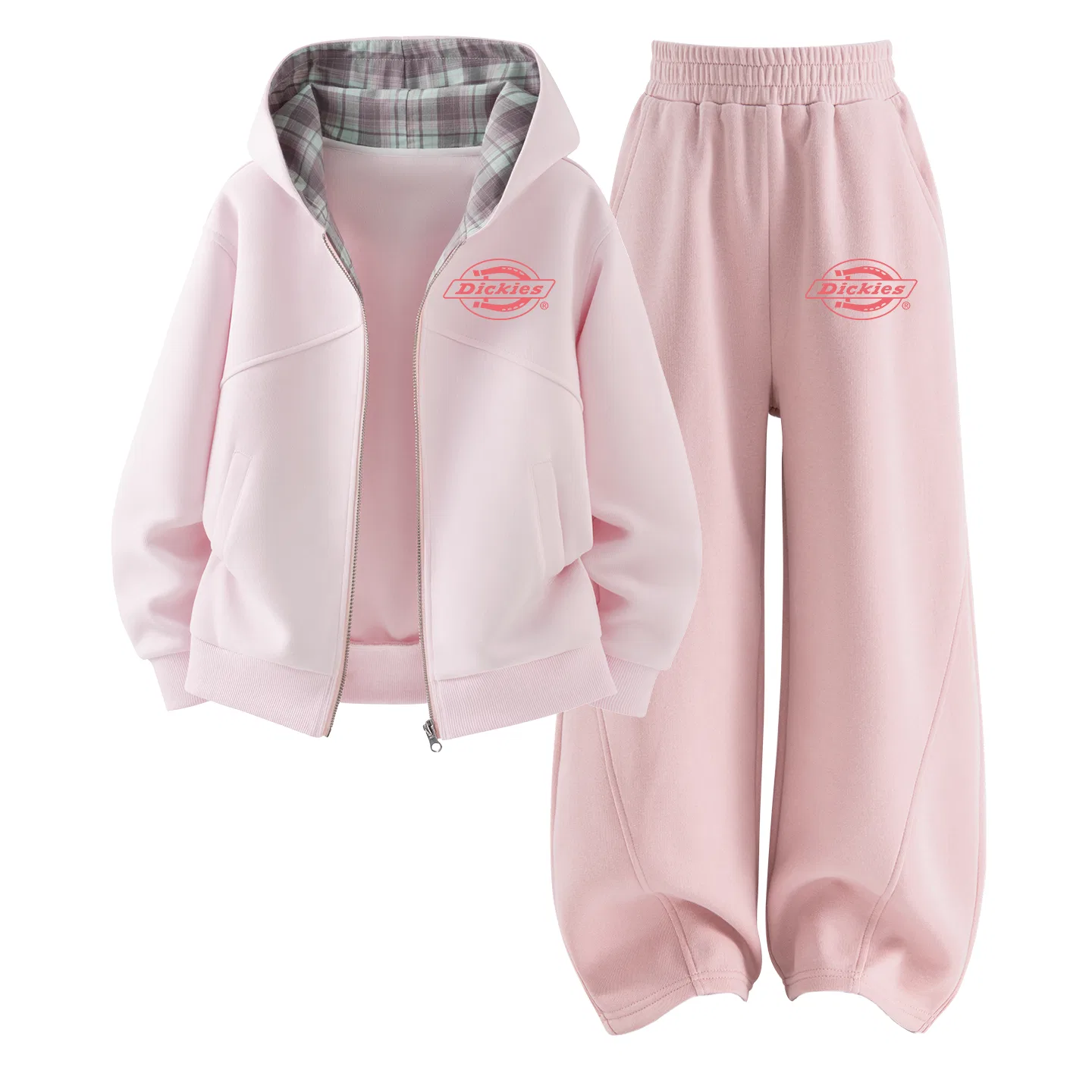 Детский комплект из худи и брюк с принтом, модель SHO Official K, Dickies, Cherry Blossom Pink/Lotus Pink