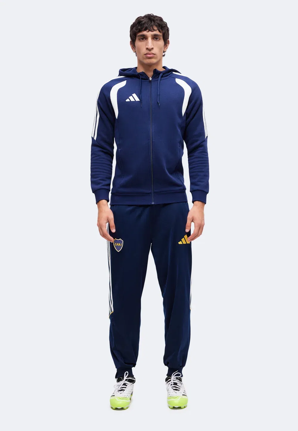 Юношеские спортивные штаны Boca - клубная одежда Adidas Originals, Night Indigo — фото 2