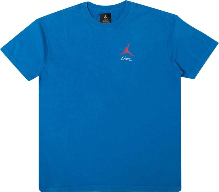 

Футболка Air Jordan x Union NRG Vault AJ Flight Jumpman Tee 'Blue', синий