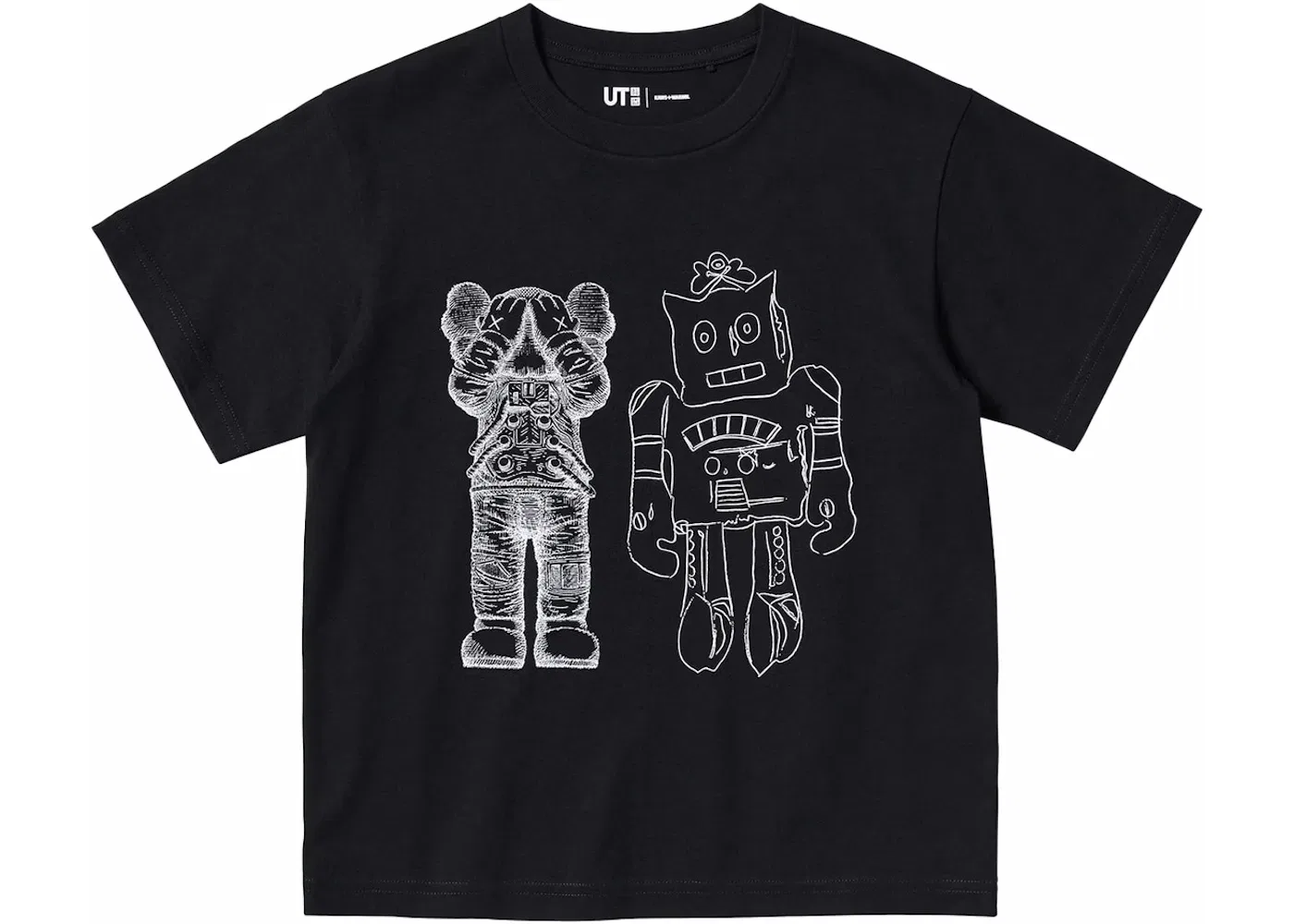 Детская футболка с принтом KAWS x Uniqlo Warhol Kids' UT Graphic 476424, Black