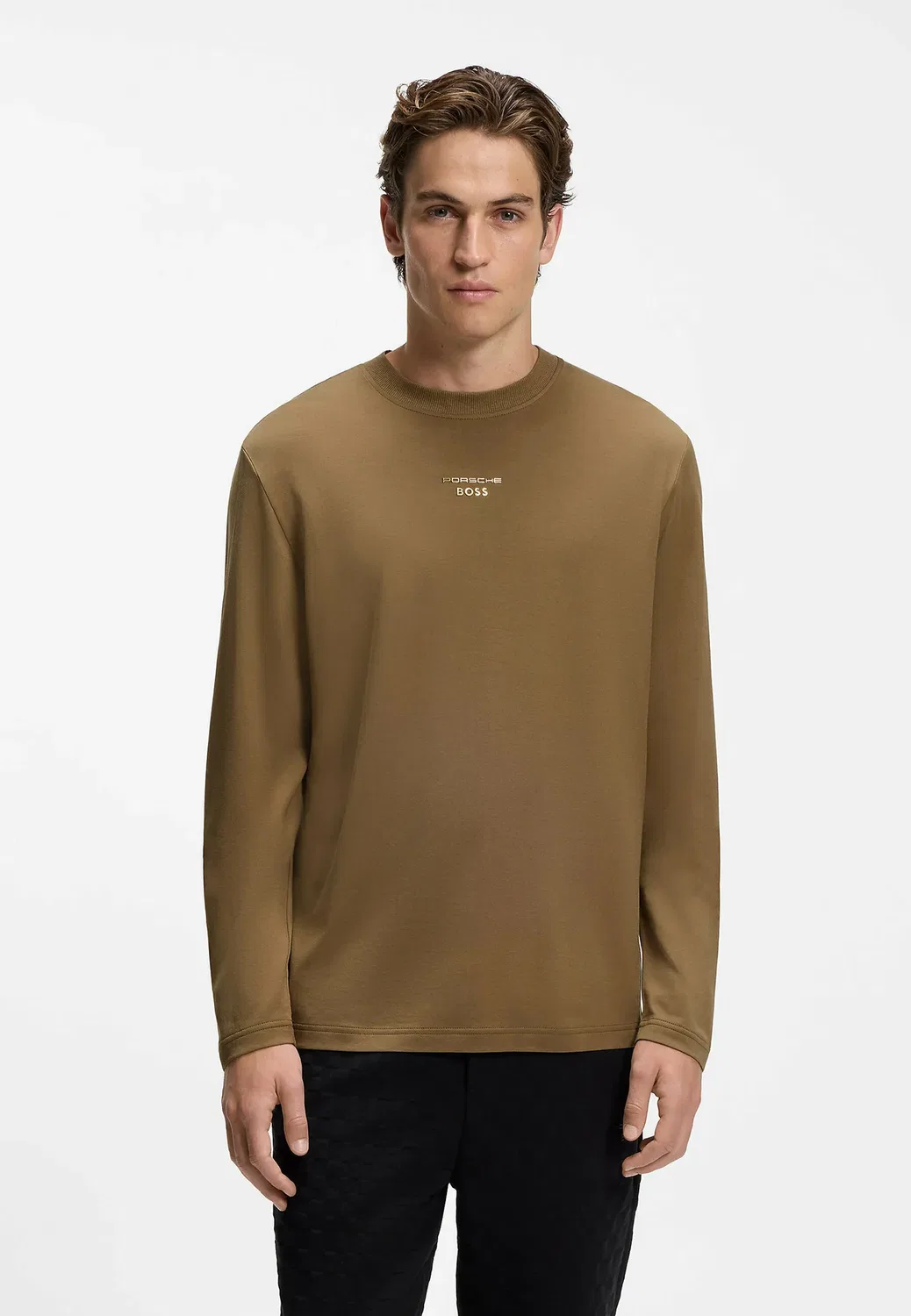 Porsche x - футболка с длинными рукавами Boss, Brown Nine