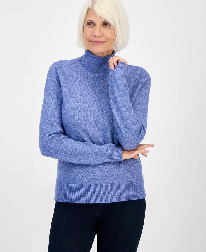 

Маленький свитер с высоким воротником Luxsoft Style & Co, синий