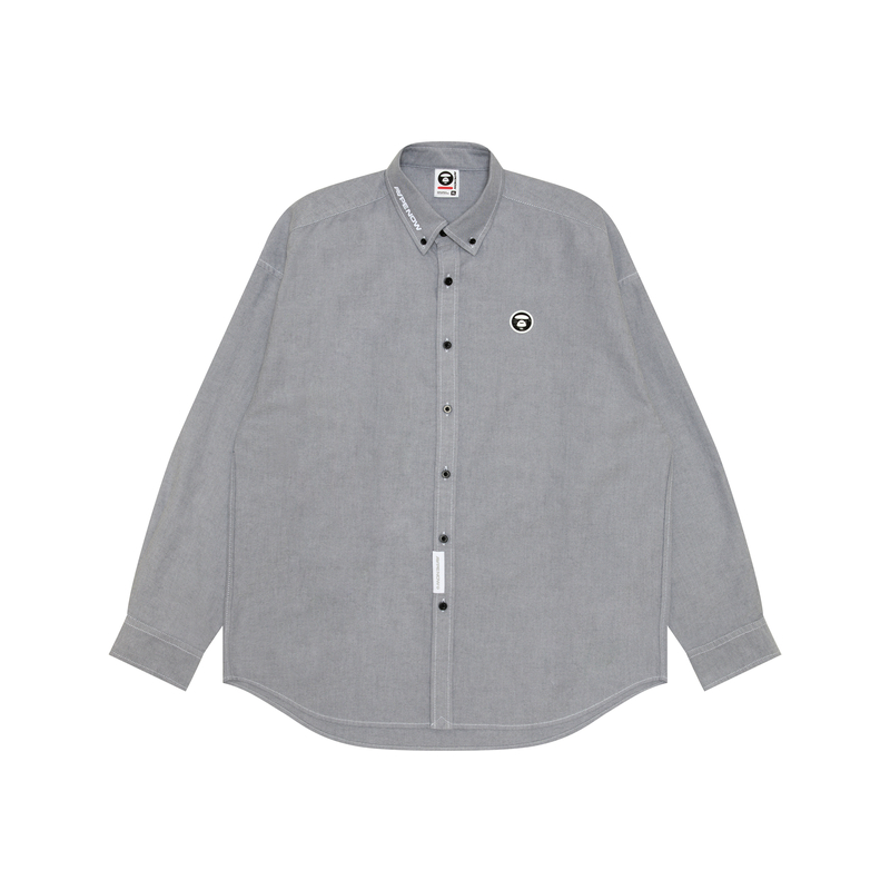 

Рубашка с длинными рукавами и нашивкой с логотипом A Bathing APE Aape, черный