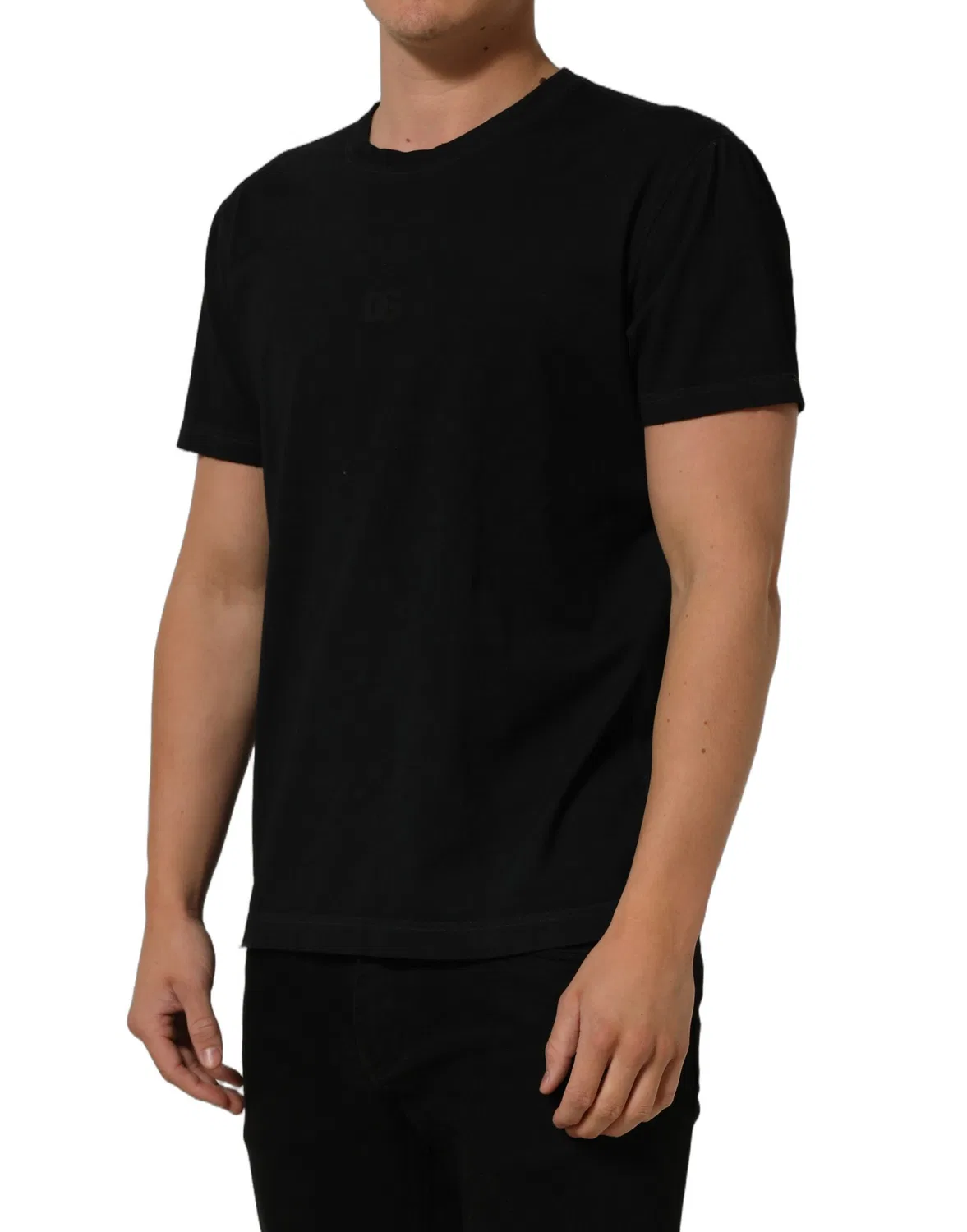 Мужская футболка с коротким рукавом и логотипом Dolce & Gabbana, Black — фото 4