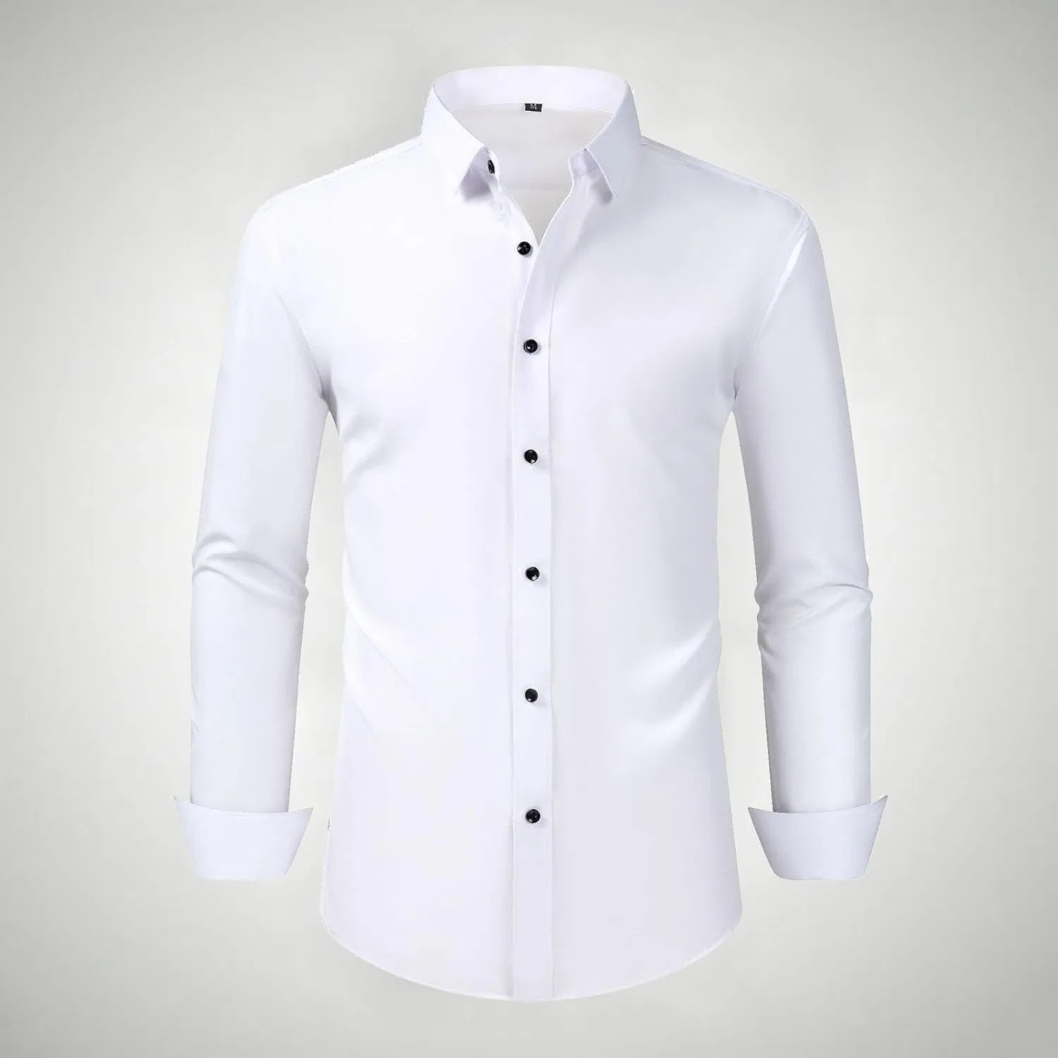 Мужская рубашка с отложным воротником Dress Shirt Stretch, White — фото 2