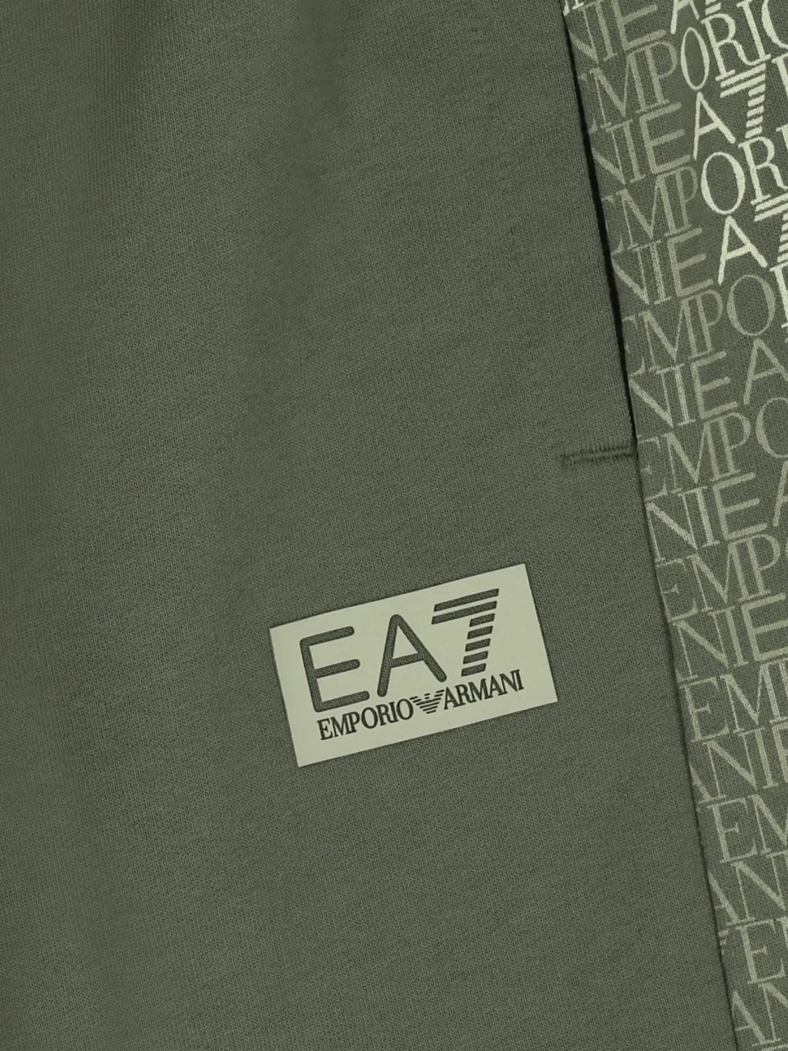 Спортивные брюки с нашивкой-логотипом Ea7 Emporio Armani, зеленый — фото 3