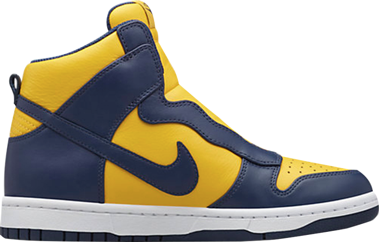 Кроссовки Nike sacai x wmns NikeLab Dunk Lux 'Varsity Maize Navy', желтый - фото