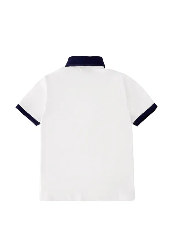 Футболка поло хлопковая Polo shirt Roy Rogers, Optical White, белый — фото 2