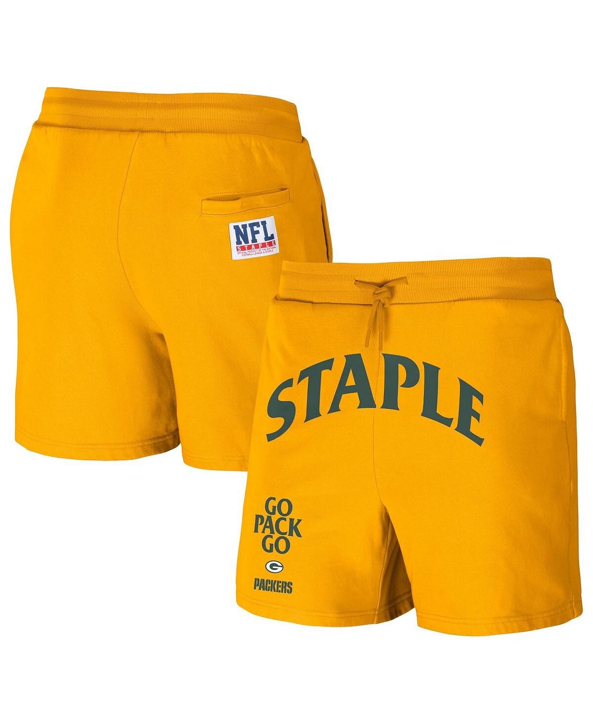 

Мужские шорты nfl x staple yellow green bay packers new age throwback vintage-like wash fleece short NFL Properties