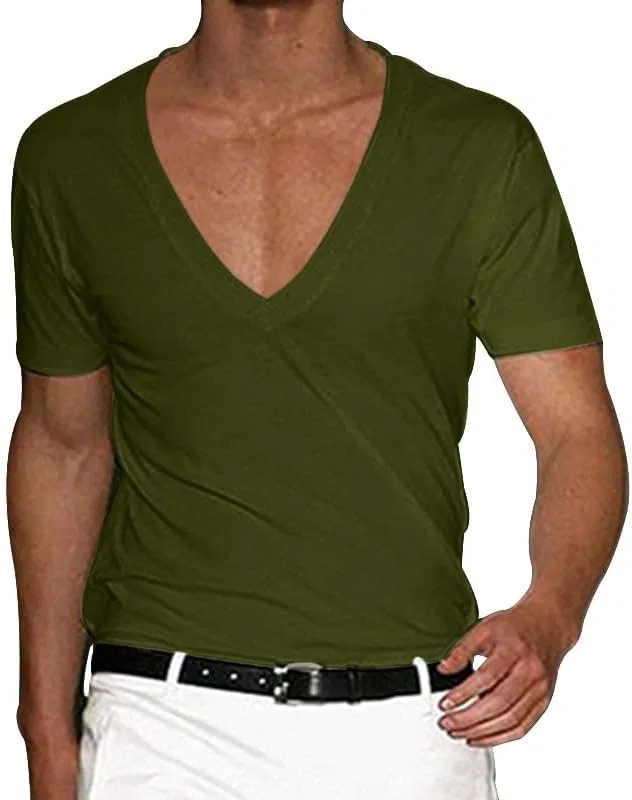 Мужская футболка с V-образным вырезом Athletic Bodybuilding, Army Green