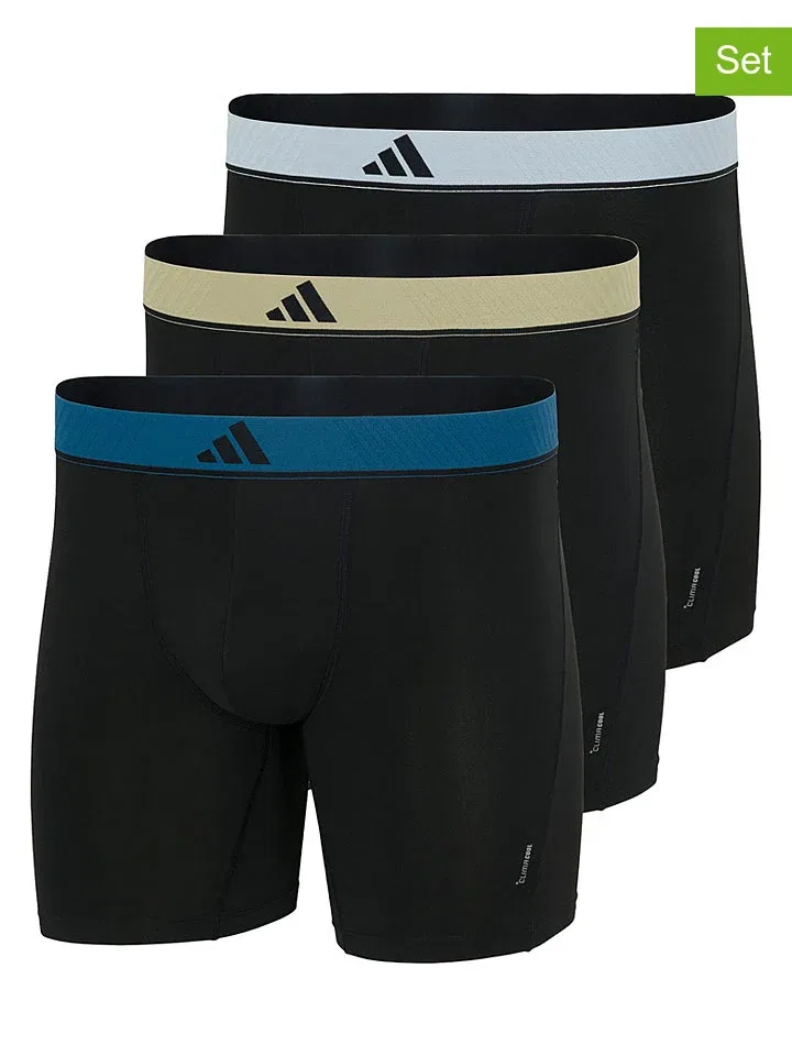 Комплект из 3 боксеров Adidas, черный