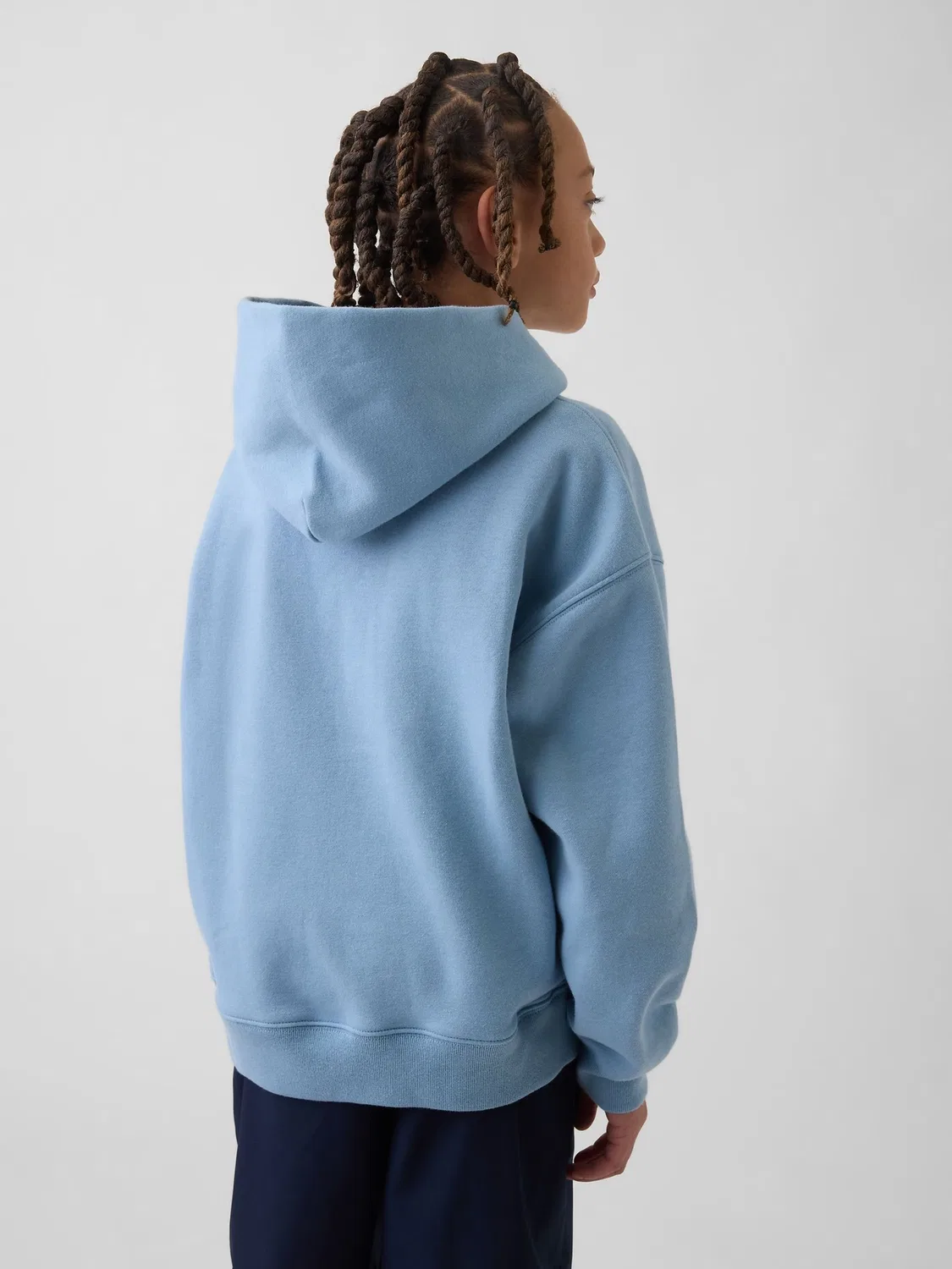 Худи Gap VintageSoft Relaxed Graphic Hoodie, синий — фото 2
