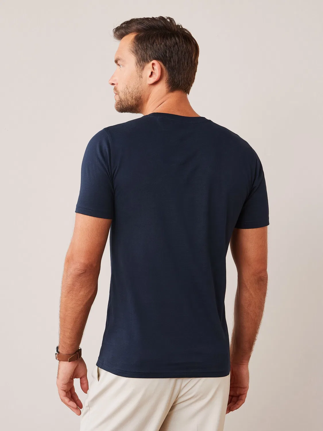 Футболка с круглым вырезом, Slim Fit, Essential Next, синий — фото 2